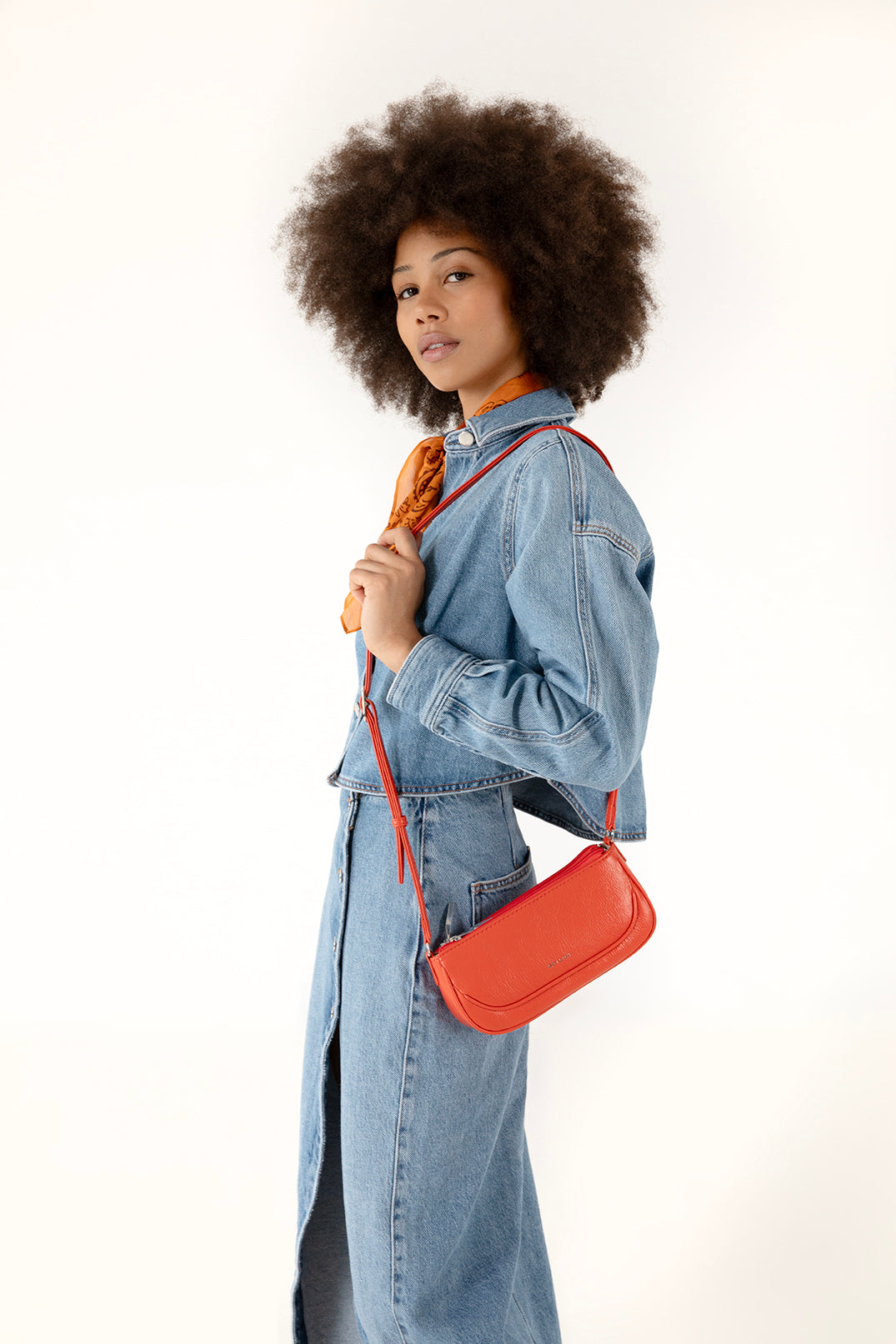 BUDDY Vegan Crossbody Bag – Theme | Color:Tomato- variant::tomato