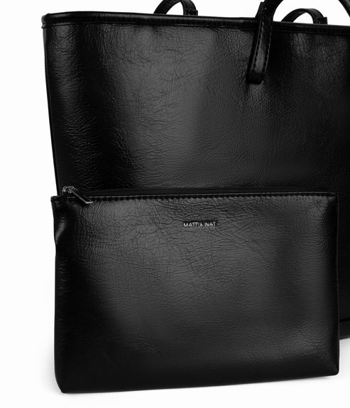 ELIZA Vegan Tote Bag - Theme | Color: Black - variant::black