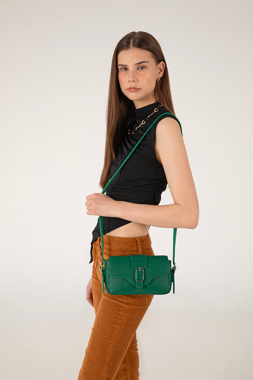 ISABELLE SM Vegan Crossbody Bag – Grain | Color: Quartz- variant::quartz