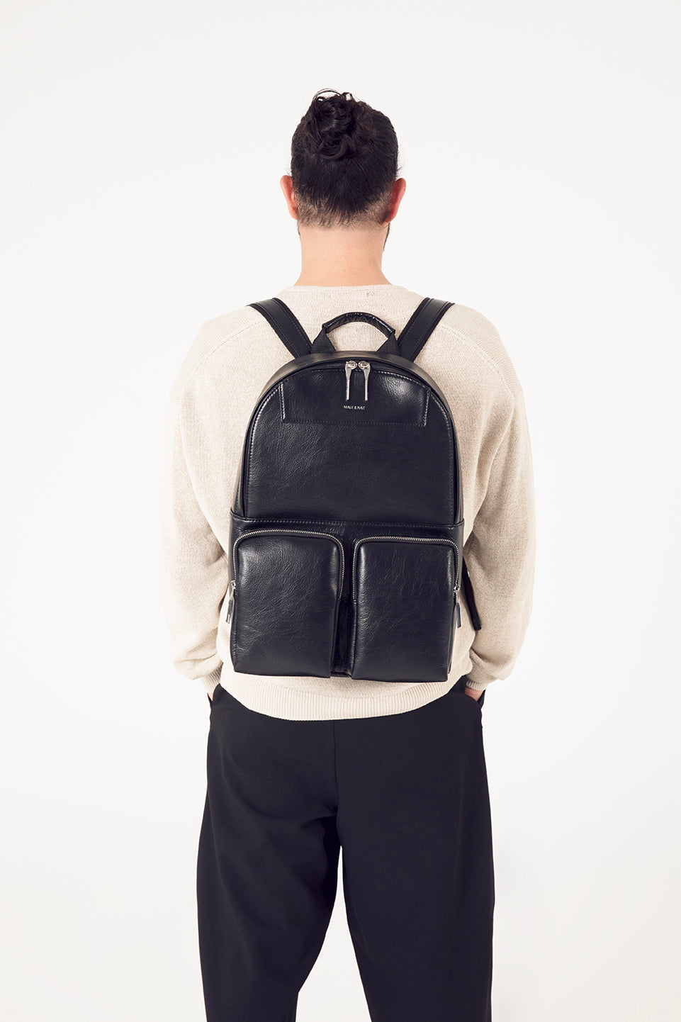 DONNIE Vegan Backpack – Theme | Color: Black - variant::black