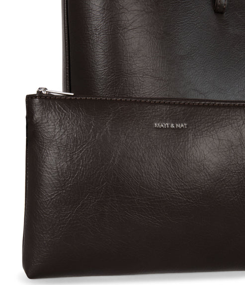 ELIZA Vegan Tote Bag - Theme | Color: Coffee - variant::coffee