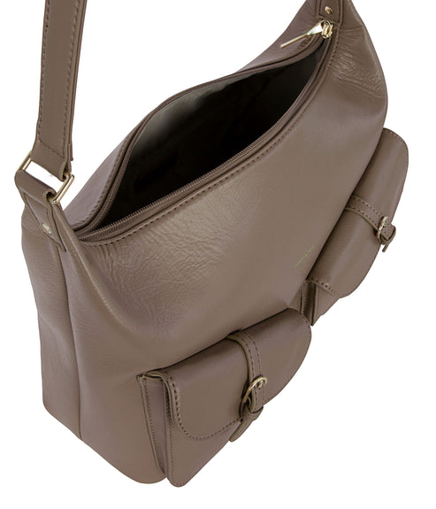 MALDA Vegan Shoulder Bag – Theme | Color: Sepia- variant::sepia