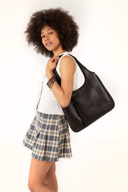 PORTO Vegan Hobo Bag - Theme | Color: Coffee - variant:coffee