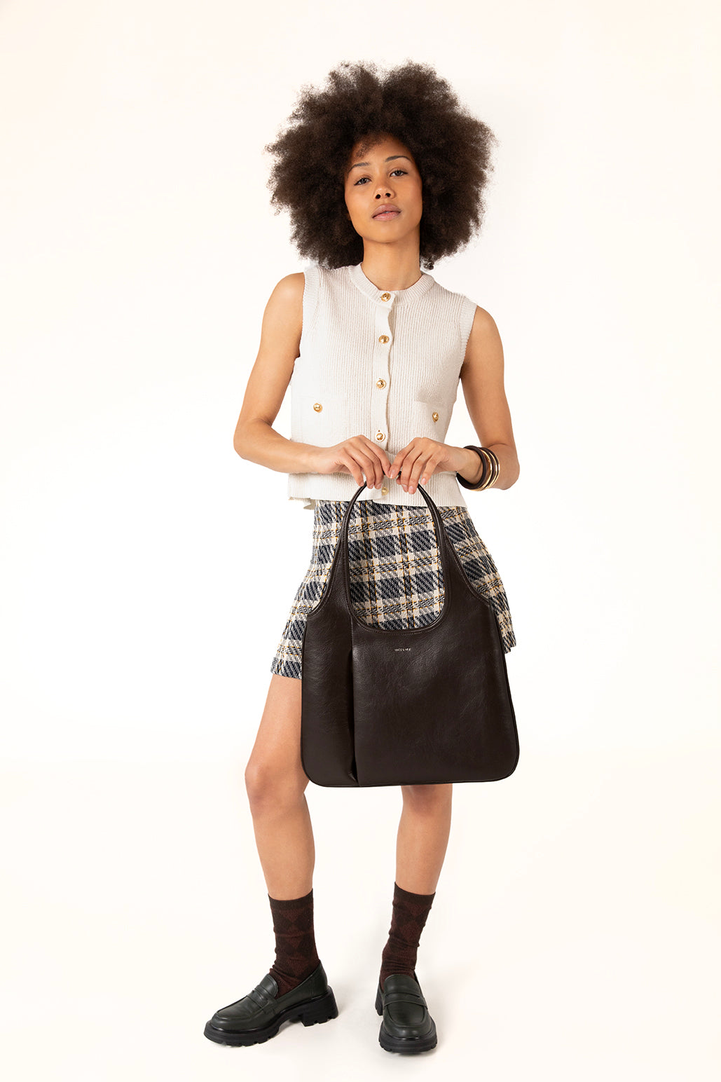 PORTO Vegan Hobo Bag - Theme | Color: Coffee - variant:coffee