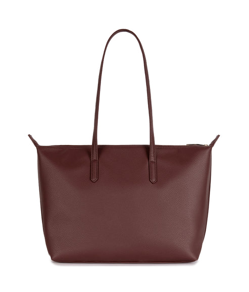 ABBI Vegan Tote Bag - Grain | Color: Cherry - variant::cherry