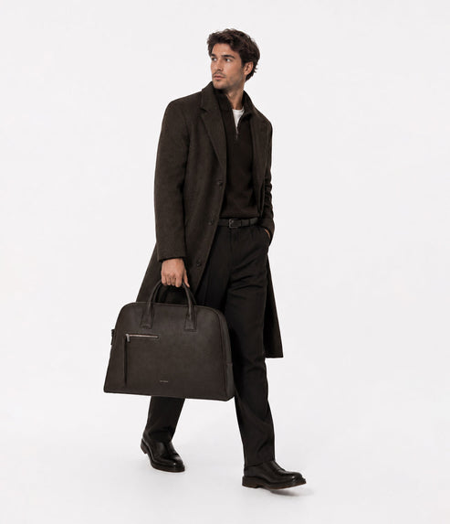 DENIS Vegan Weekender Bag - Grain | Color: Fudge - variant::fudge