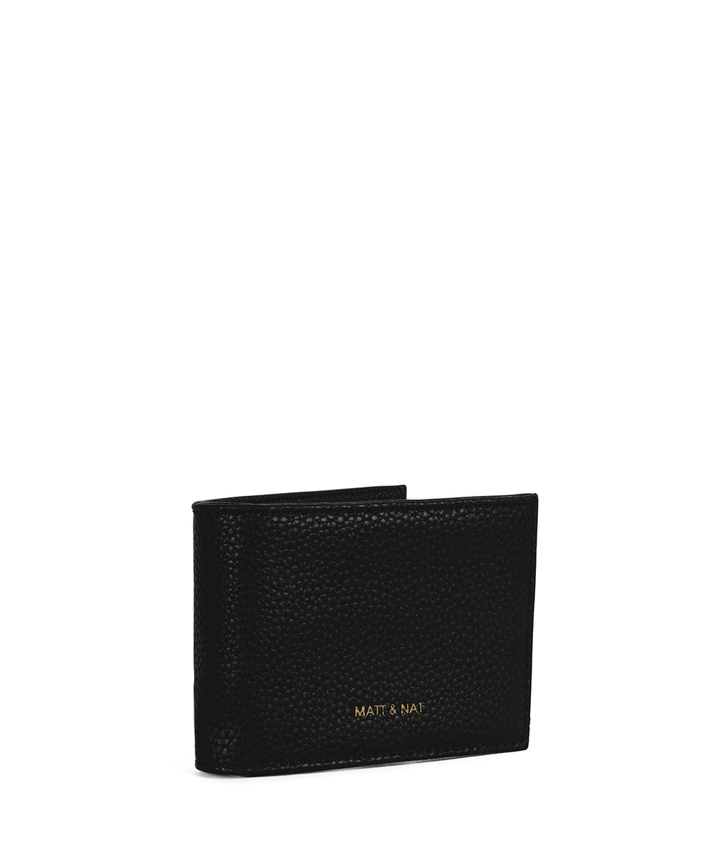 DIM Men's Vegan Folded Wallet - Grain | Color: Black - variant::black