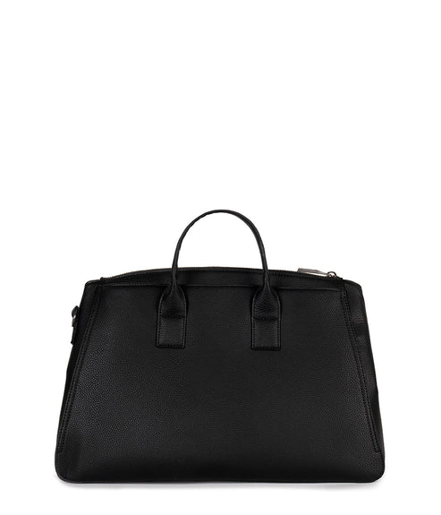 GIGI Vegan Weekender Bag - Grain | Color: Black - variant::black