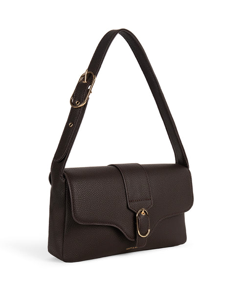 ISABELLE Vegan Shoulder Bag – Grain | Color: Fudge - variant::fudge
