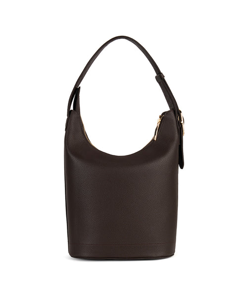 JESA Vegan Hobo Bag - Grain | Color: Fudge - variant::fudge