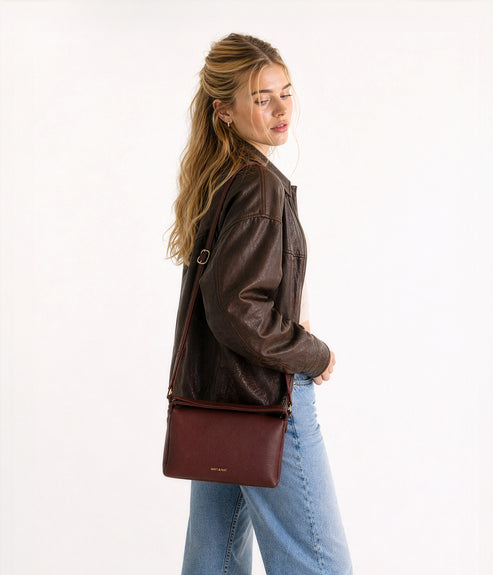 KERI Vegan Crossbody Bag – Grain | Color: Fudge - variant::fudge