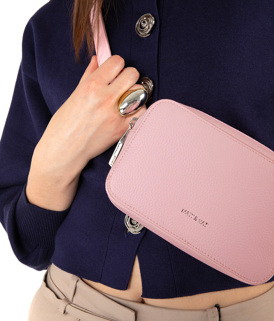 LARRA Vegan Belt Bag - Grain | Color: Fudge - variant::fudge