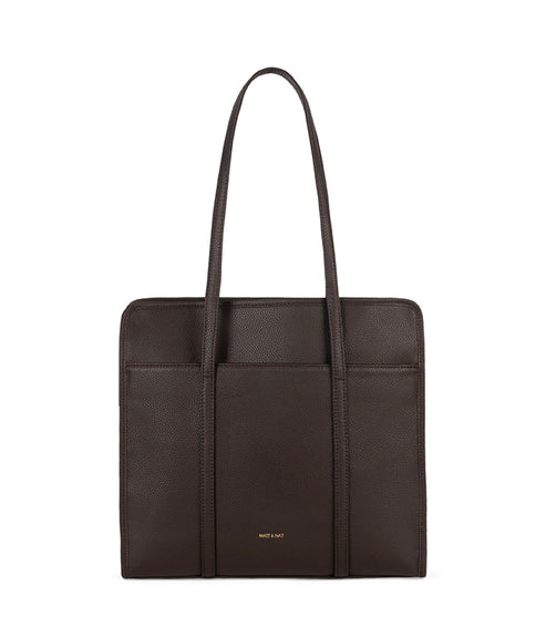 LUSIK Vegan Tote Bag - Grain | Color: Fudge - variant::fudge