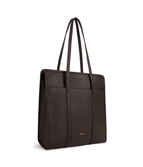 LUSIK Vegan Tote Bag - Grain | Color: Fudge - variant::fudge