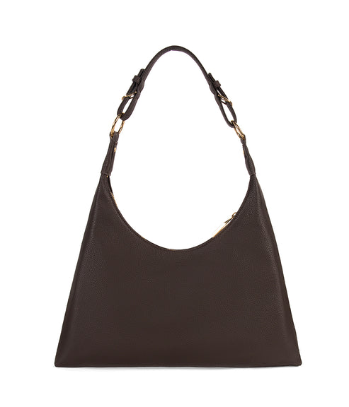 MORGAN Vegan Hobo Bag - Grain | Color: Fudge - variant::fudge