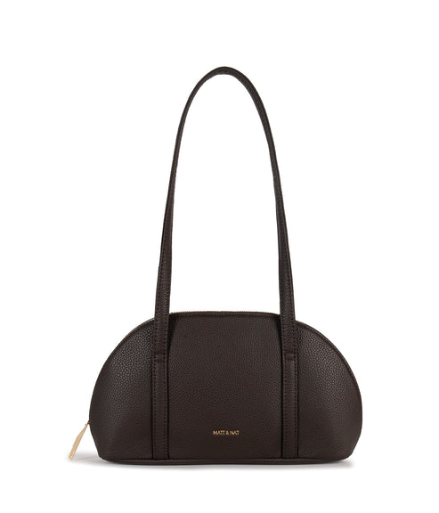 REA Vegan Satchel - Grain | Color: Fudge - variant::fudge