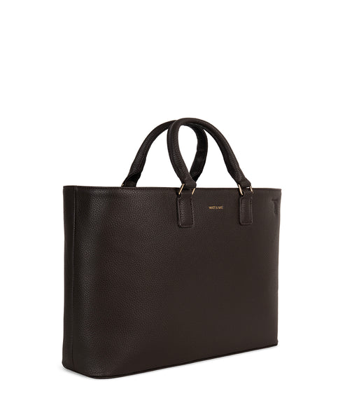 SEVYN Vegan Satchel - Grain | Color: Fudge - variant::fudge