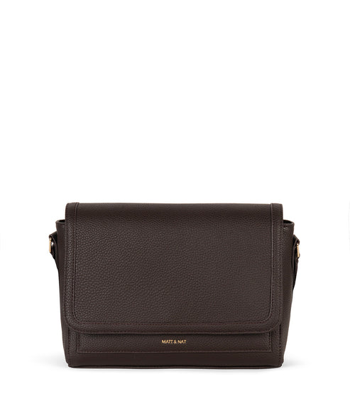 SUNNY Vegan Shoulder Bag – Grain | Color: Fudge - variant::fudge