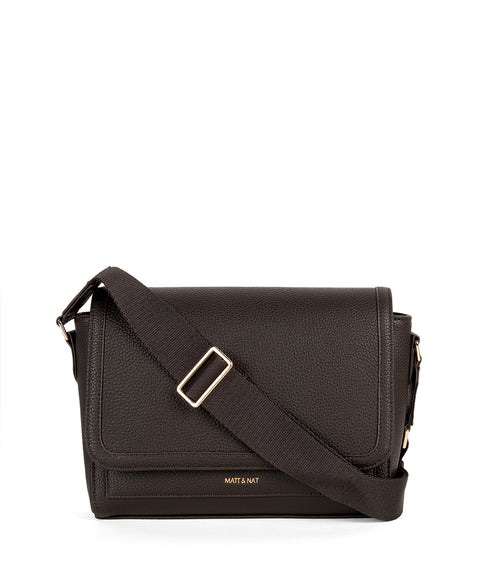 SUNNY Vegan Shoulder Bag – Grain | Color: Fudge - variant::fudge