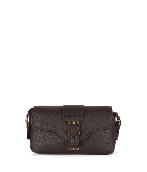 ISABELLE SM Vegan Crossbody Bag – Grain | Color: Fudge - variant::fudge