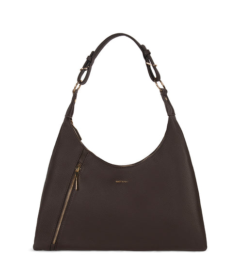 MORGAN Vegan Hobo Bag - Grain | Color: Fudge - variant::fudge