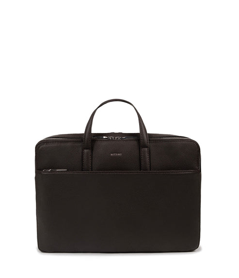 TOM Vegan Briefcase - Grain | Color: Fudge - variant::fudge