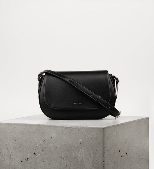 AGATHE Vegan Crossbody Bag - UPPEAL™ | Color: Black - variant::black