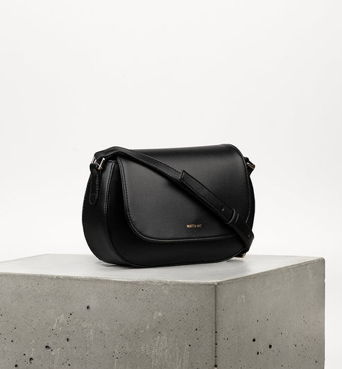 AGATHE Vegan Crossbody Bag - UPPEAL™ | Color: Black - variant::black