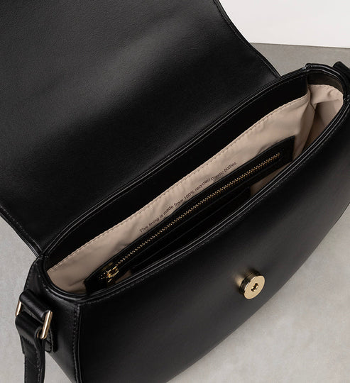 AGATHE Vegan Crossbody Bag - UPPEAL™ | Color: Black - variant::black