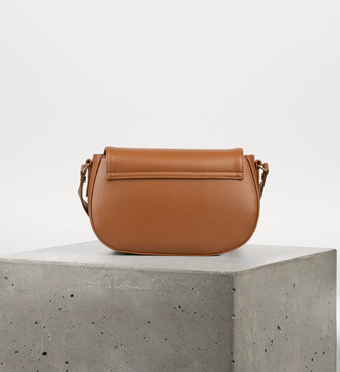 AGATHE Vegan Crossbody Bag - UPPEAL™ | Color: Nutty - variant::nutty