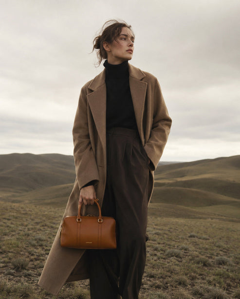 CECILE Vegan Satchel - UPPEAL™ | Color: Nutty - variant::nutty