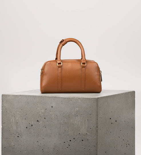 CECILE SM Vegan Satchel - UPPEAL™ | Color: Nutty - variant::nutty