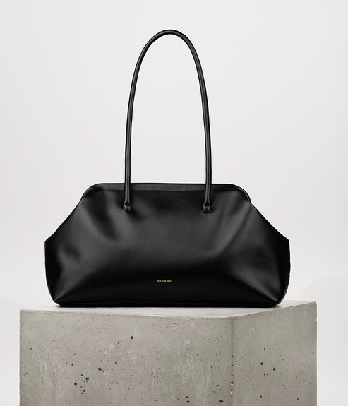 FLORENCE Vegan Satchel - UPPEAL™ | Color: Black - variant::black