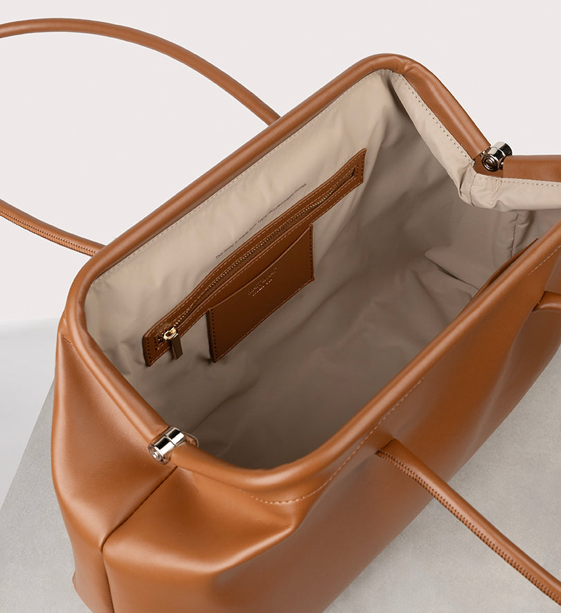 FLORENCE Vegan Satchel - UPPEAL™ | Color: Nutty - variant::nutty