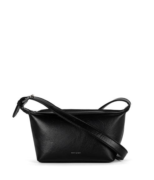 CASTLE Vegan Crossbody Bag - Theme | Color: Black - variant::black