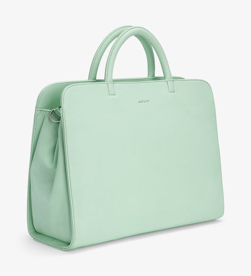TIA Vegan Satchel - Loom | Color: Green - variant::mint