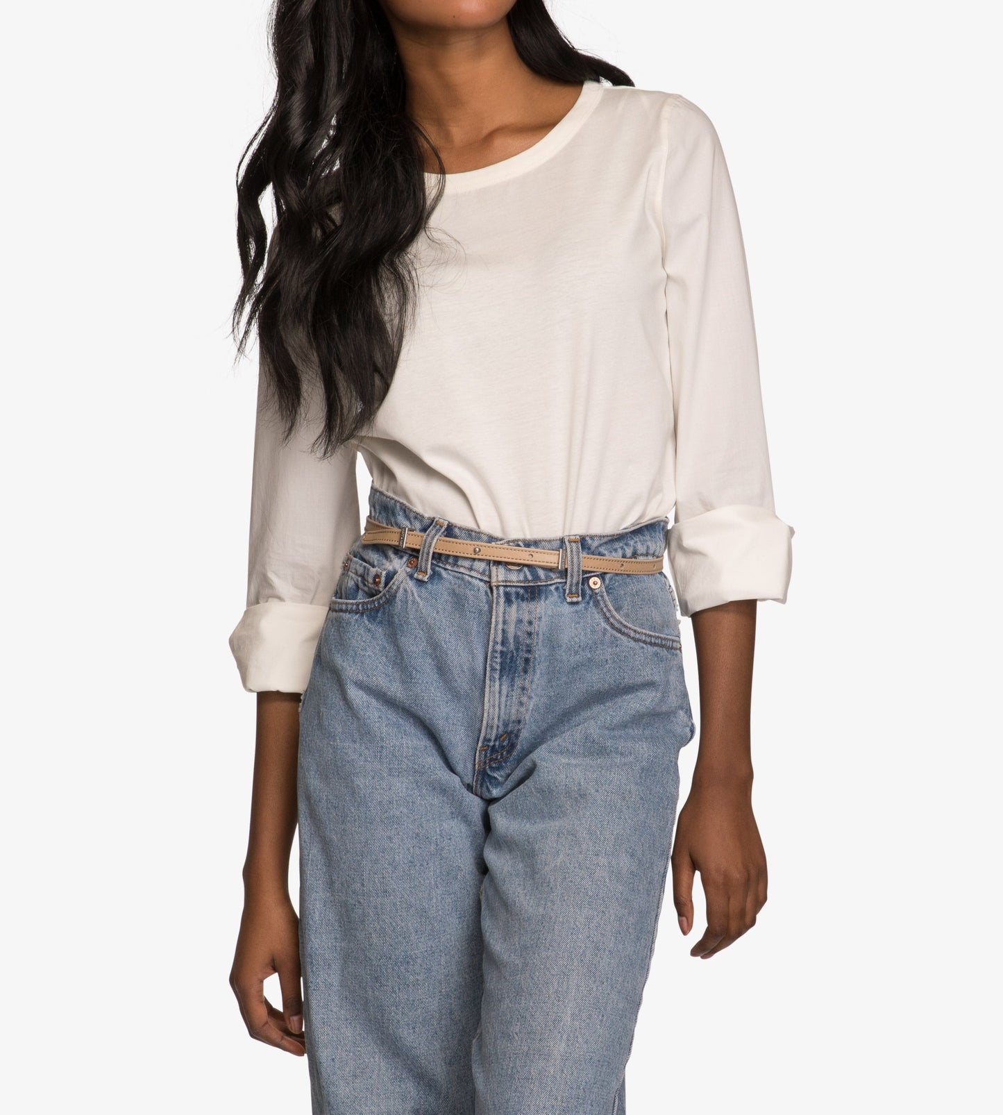 SOLINA Women's Vegan Skinny Belt | Color: Pink - variant::orchid