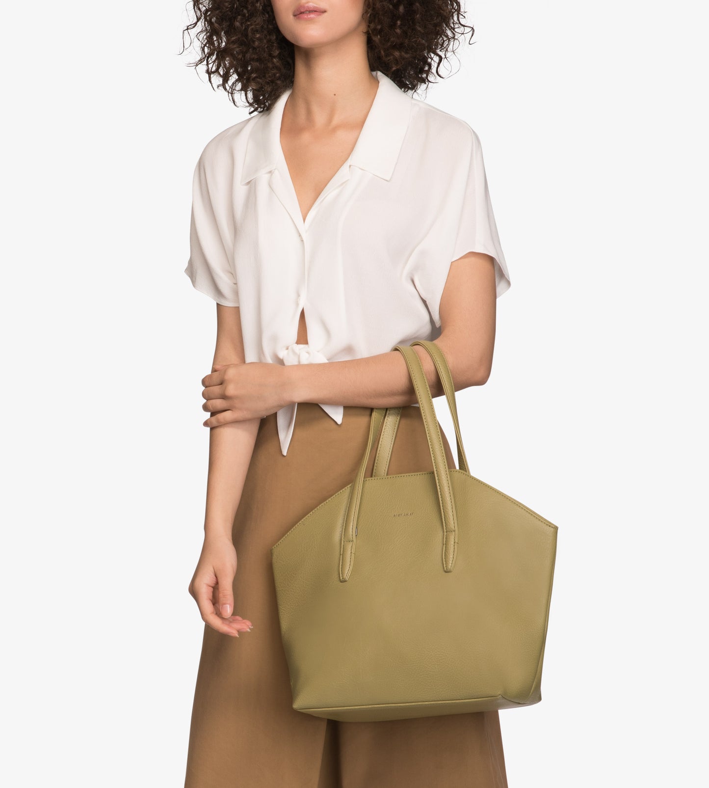 Baxter Vegan Crossbody Tote Bag - Dwell | Color: Grass- variant::Grass
