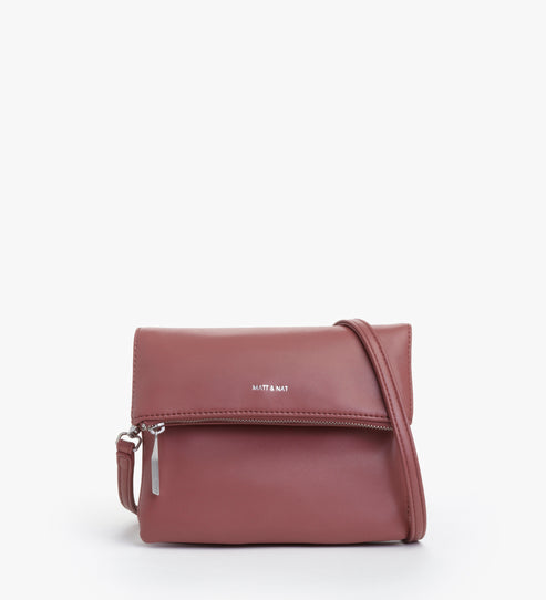 HILEY Vegan Crossbody Bag - Loom | Color: Purple - variant::mauve