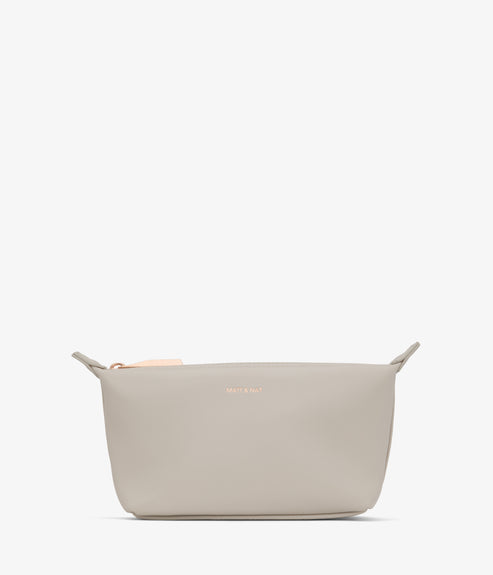 ABBI MINI Vegan Cosmetic Bag - loom | Color: Grey - variant::stone