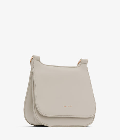 LUNA MINI Vegan Saddle Bag - Loom | Color: Beige - variant::stone