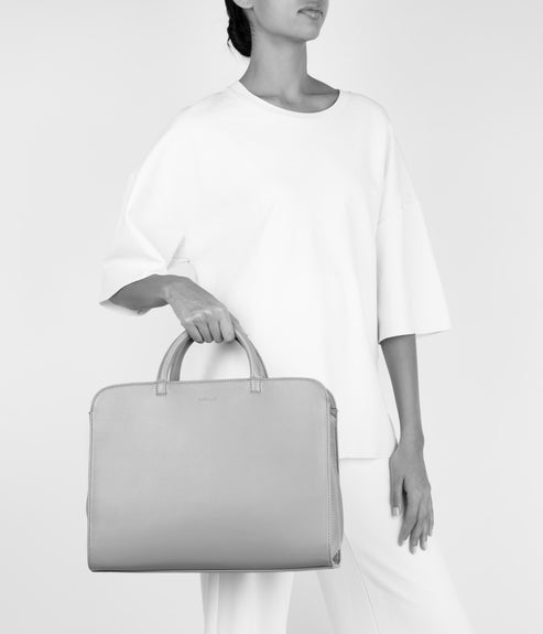 TIA Vegan Satchel - Loom | Color: Green - variant::pine