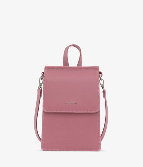 THESSA Vegan Crossbody Bag - Vintage | Color: pink- variant::berry