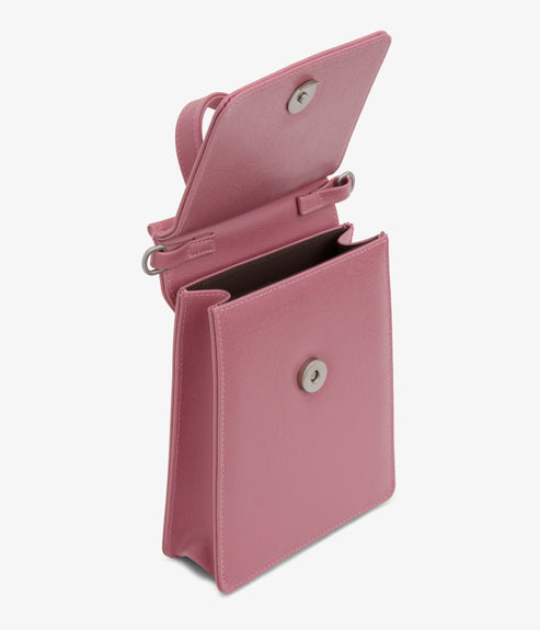 THESSA Vegan Crossbody Bag - Vintage | Color: pink- variant::berry