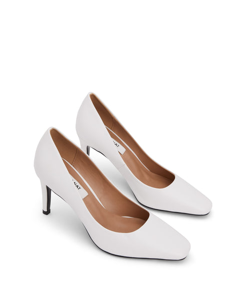 MACI Vegan Heels | Color: White - variant::white