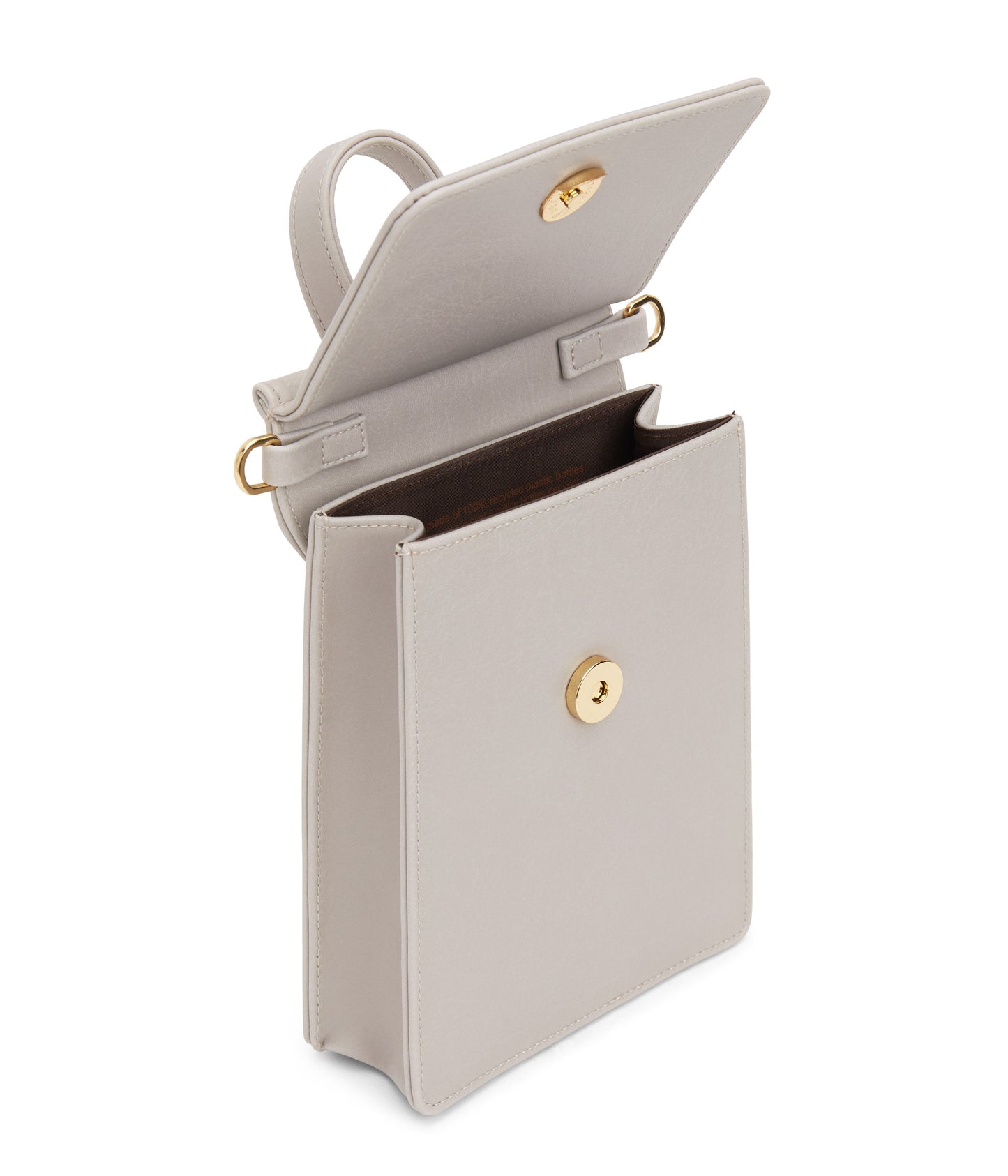 THESSA Vegan Crossbody Bag - Vintage | Color: Grey - variant::pearl