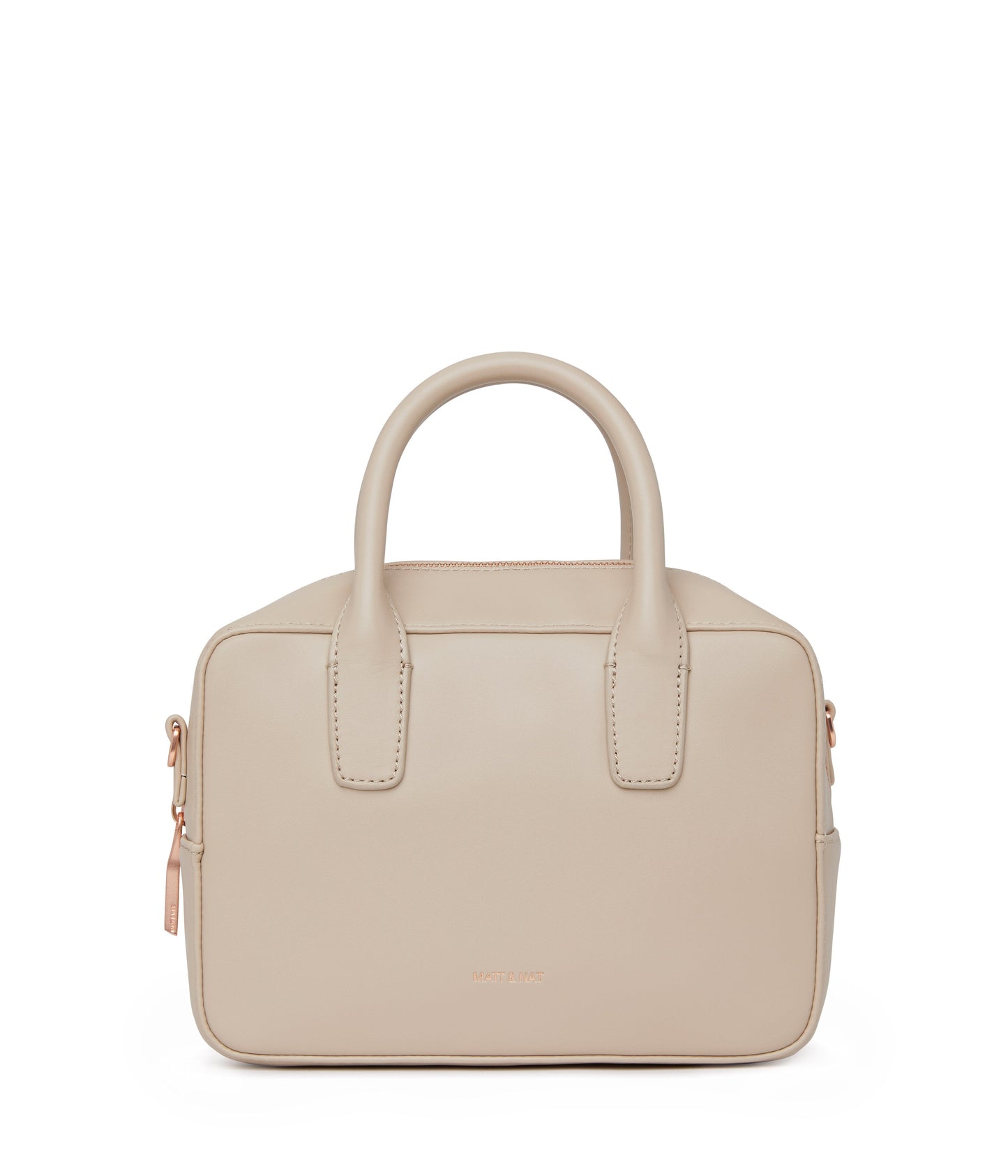 ARLIE Small Vegan Satchel - Loom | Color: Beige - variant::veil