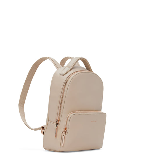 CAROSM Small Vegan Backpack - Loom | Color: Beige - variant::veil