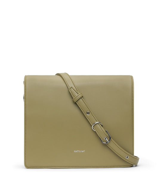 DOVER Vegan Shoulder Bag - Loom | Color: Green - variant::ivy