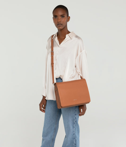 DOVER Vegan Shoulder Bag - Loom | Color: Beige - variant::veil